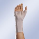 MUÑEQUERA ELÁSTICA ABIERTA LARGA CON FÉRULA PALMAR Y PULGAR